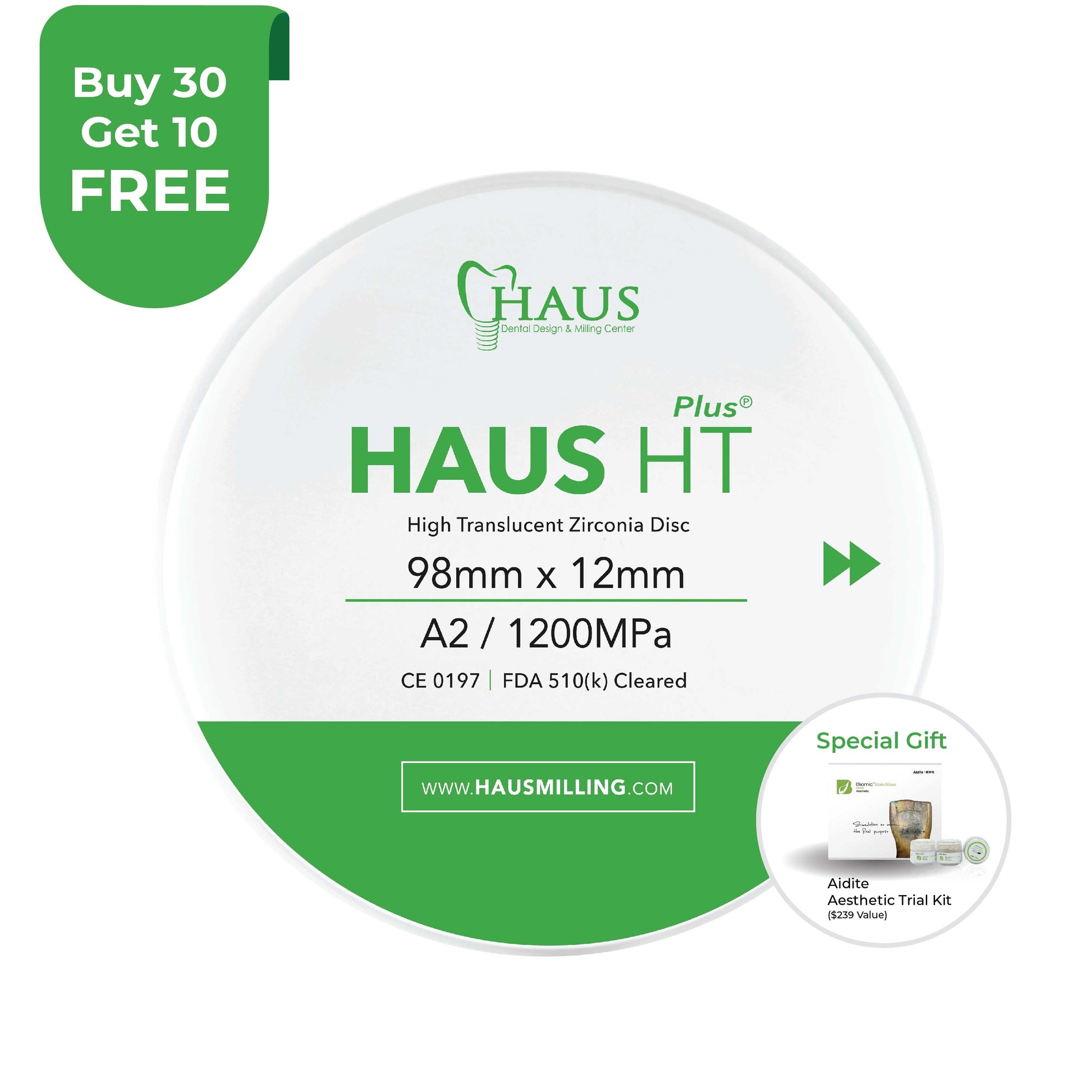 Haus Ht plus Zirconia Disc