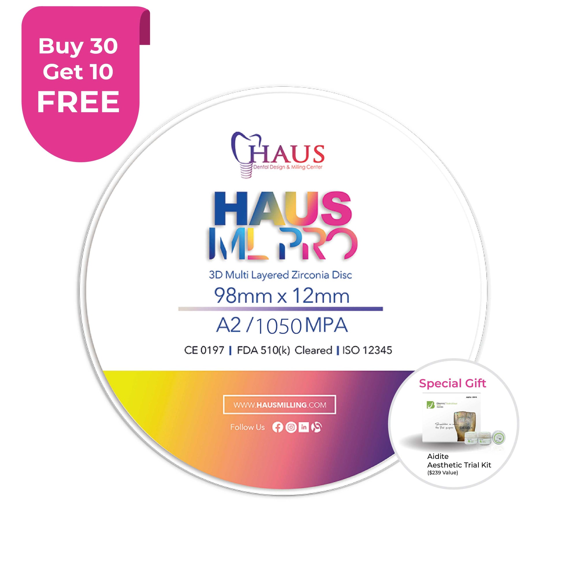 Haus MLPro Zirconia Disc