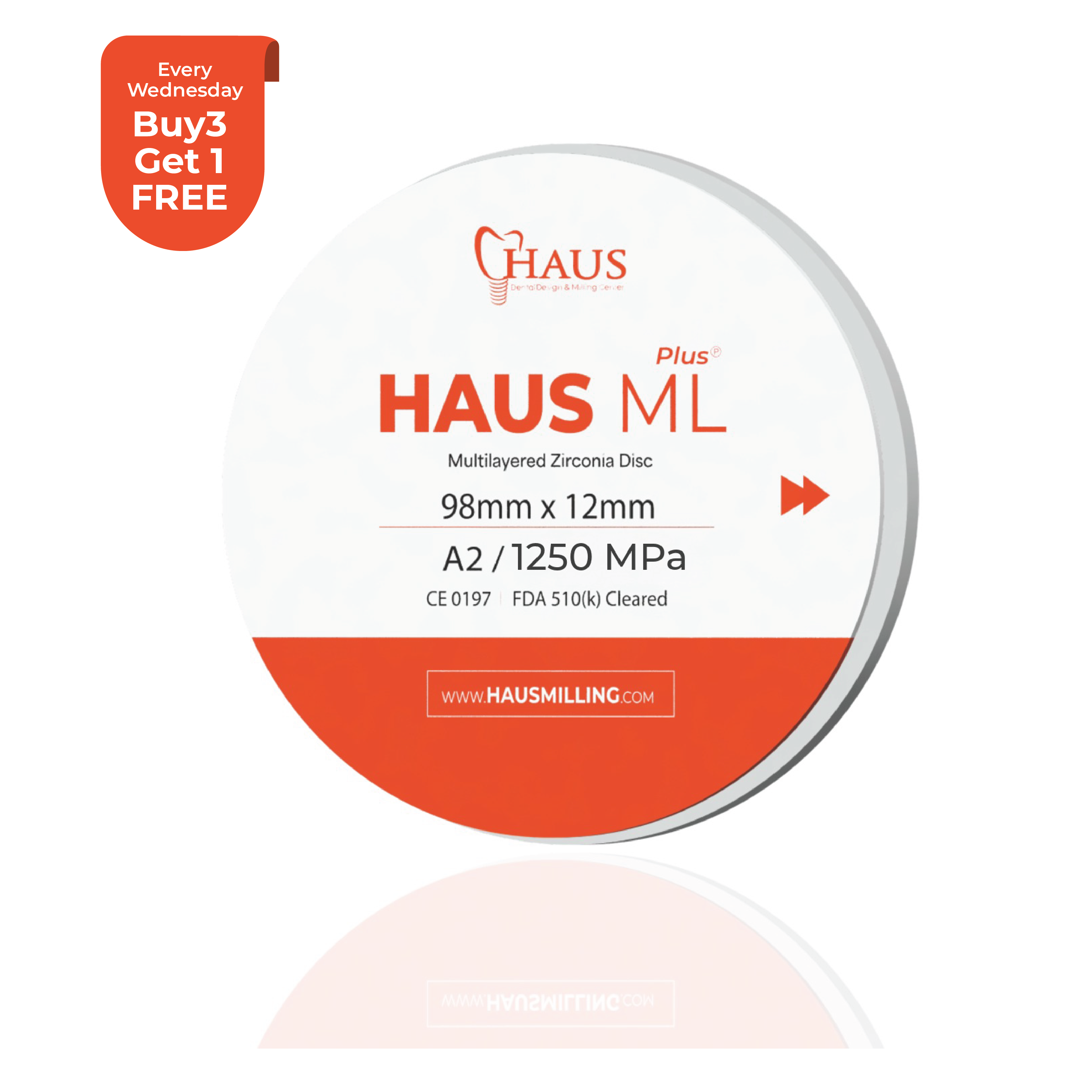 Haus Multilayered Plus Zirconia Disc