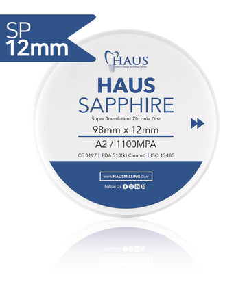 Haus Sapphire Zirconia Disc 98X12mm