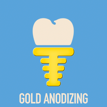 Gold Anodizing (HAUS CUSTOM TITANIUM ABUTMENT)